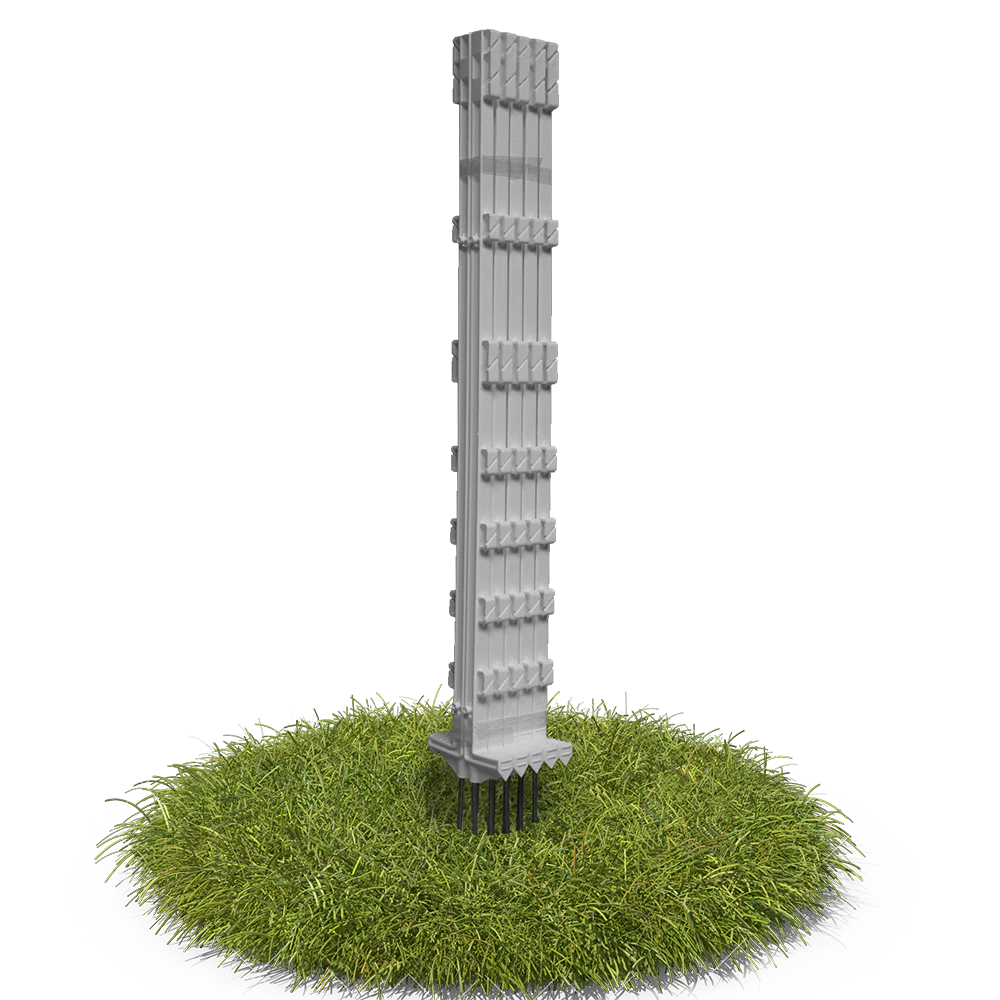 Cheetah Plastic Posts (105cm) x (10 pcs)