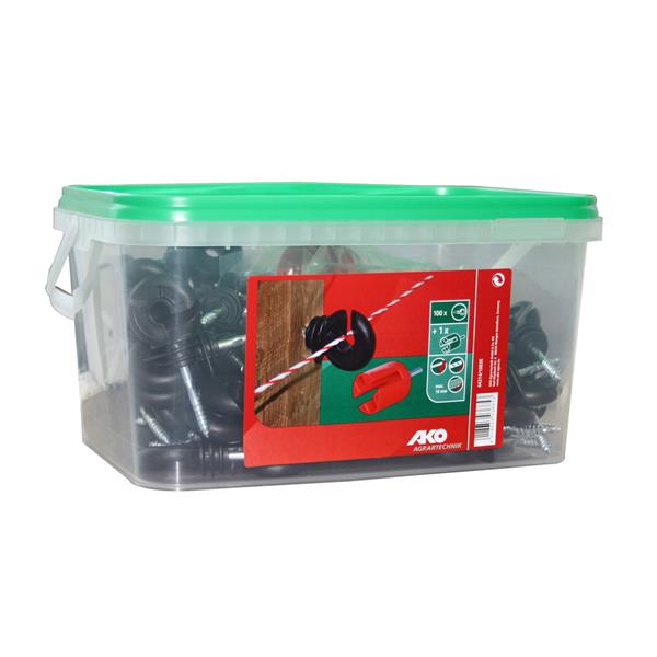 Insulator Screw Type Bucket of 100 with Fitter