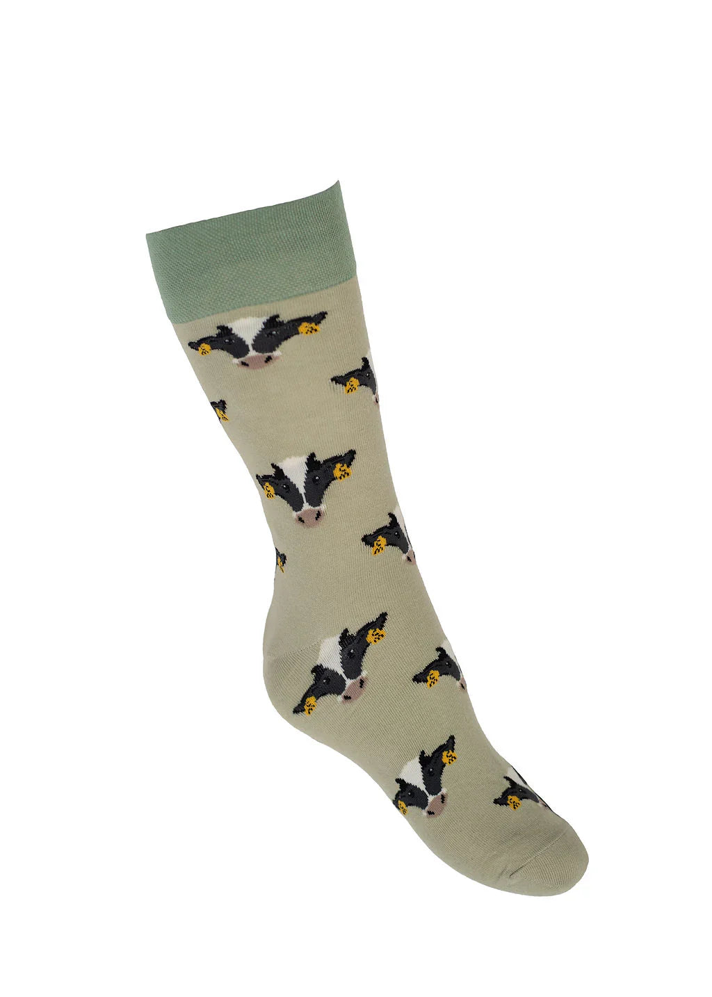 Black Friesian Cow Crew Socks