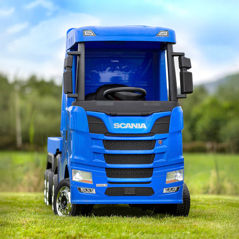 Official Scania Blue 24V Ride-On Truck & Trailer