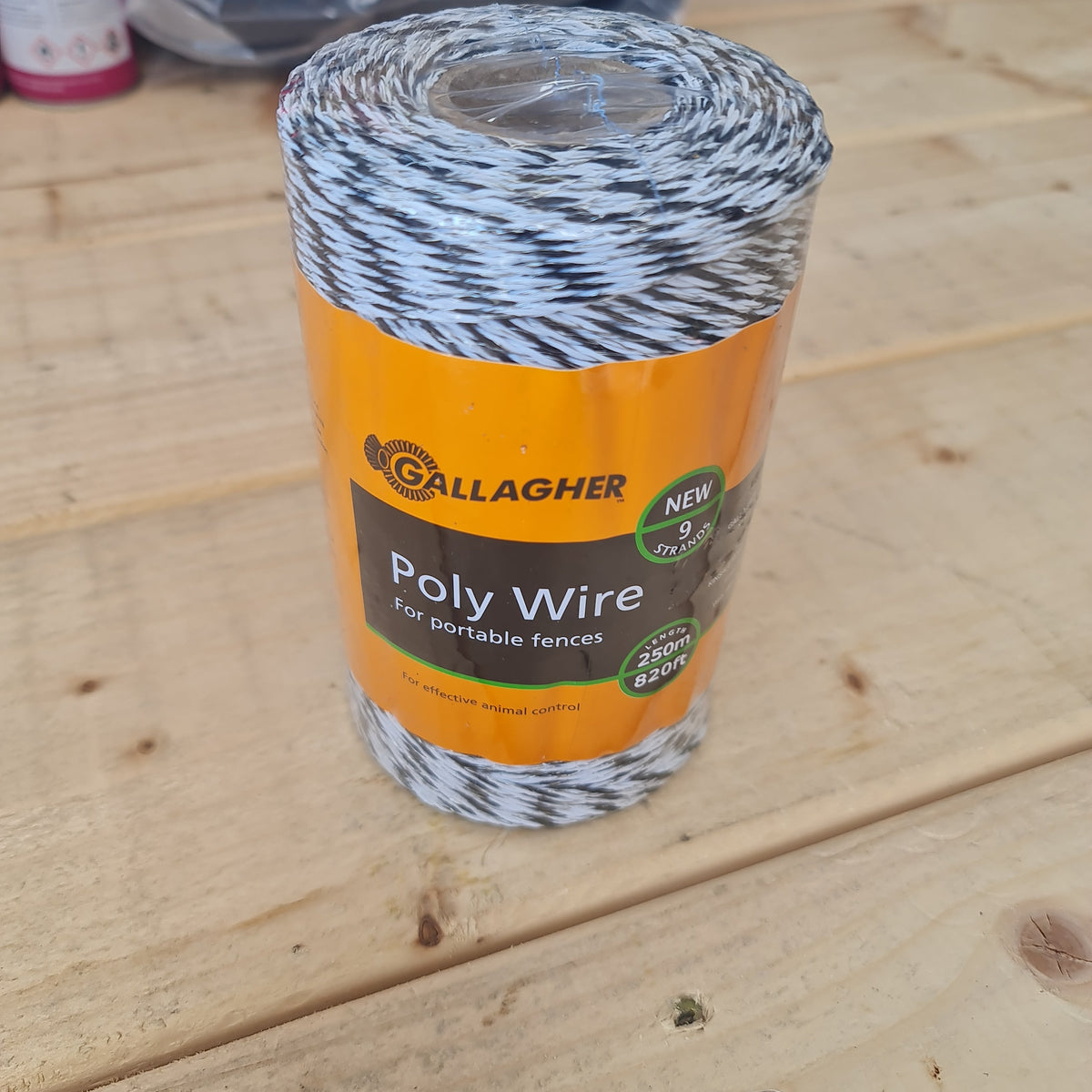 Gallagher Polywire 9 Strand 250M White