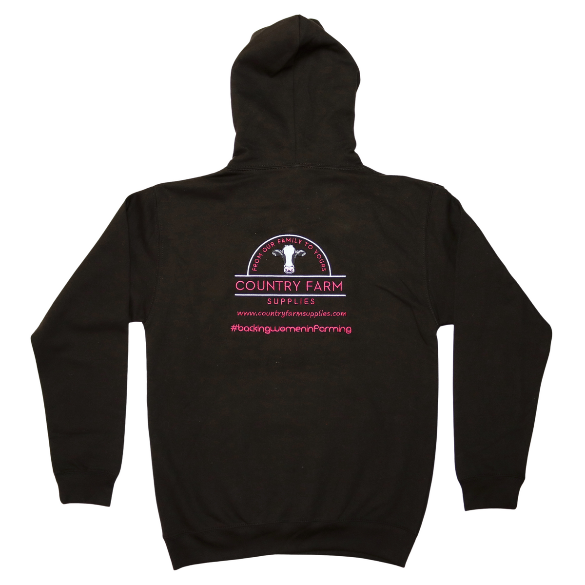 CFS Backing Women in Farming Hoodie (Black)