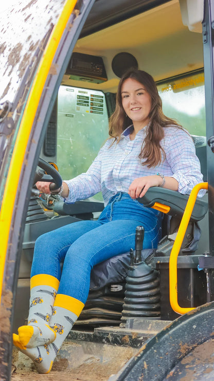 Telehandler Farm Socks | Crew