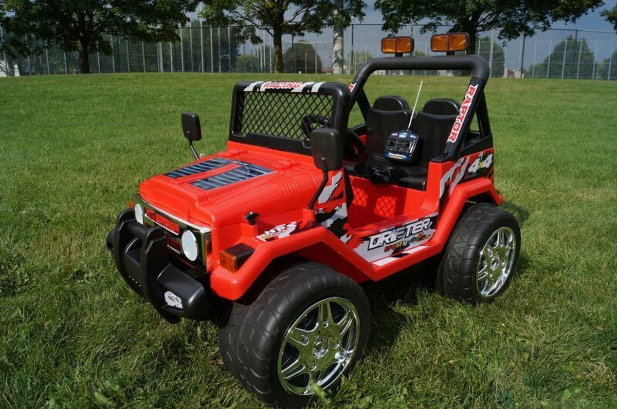 Drifter Raptor Powerful 12V Electric Ride on Jeep (Red)