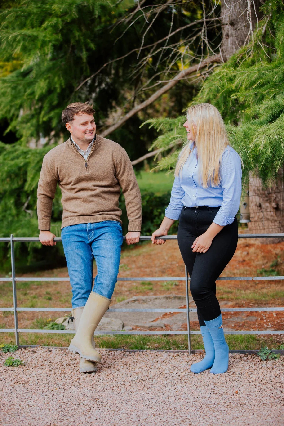 Blue Crew Socks