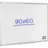 Wall Mountable Magnetic Whiteboard Lacquered Steel 90 x 60 cm