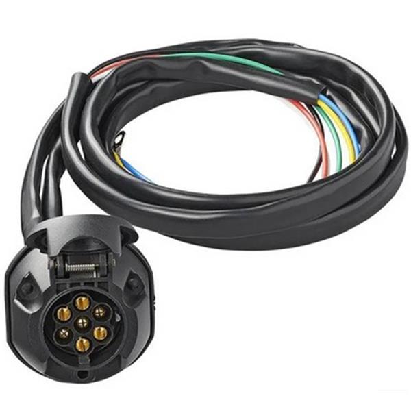 Kramp Trailer Cable Set Premounted 7-Pole Pvc + 1.5M Cable
