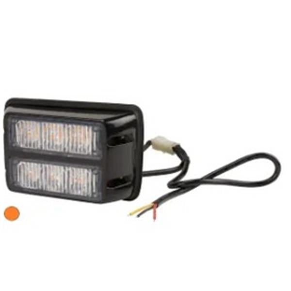 Kramp Warning Light Led, 18W, 12-24V, Amber, Bolt On, 106X66x30mm, 6 Led&