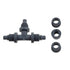 Ambic T connector with nuts for Teat Spray Unit