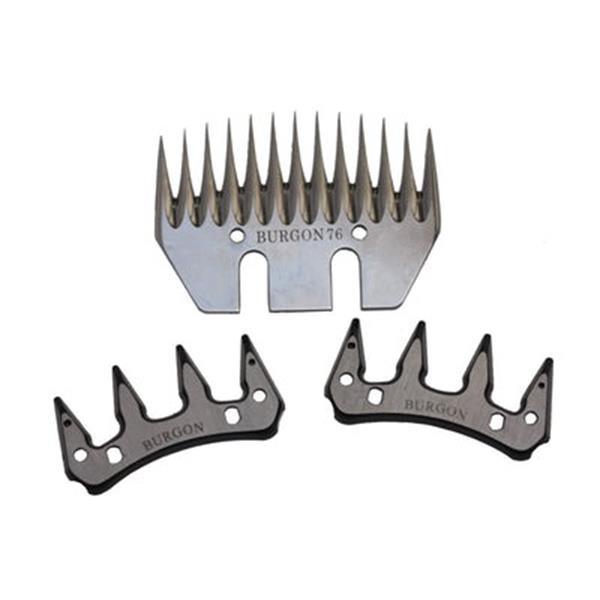 Burgon and Ball Shearing Comb 76mm &amp; 2 Cutters