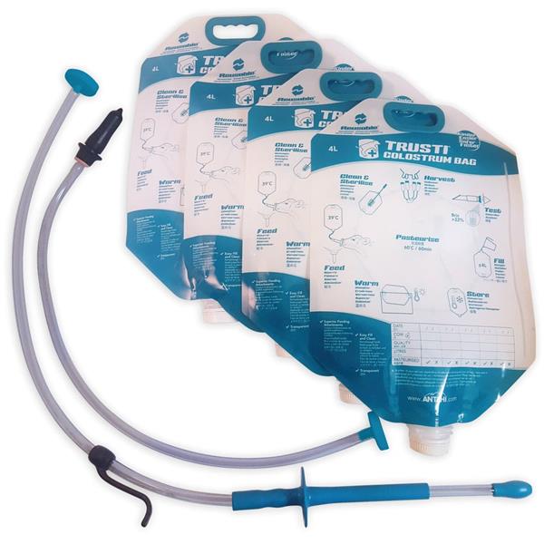 Trusti Colostrum Bag 4 + Teat + Trusti Tuber
