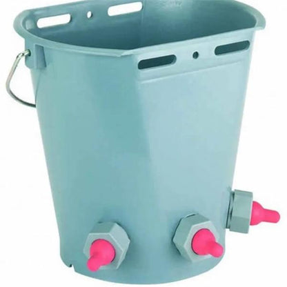 Lamb Feeding Bucket C/w 3 Teats &amp; Holders