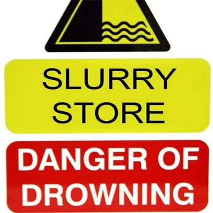 Slurry Store Danger Of Drowning Farm Sign