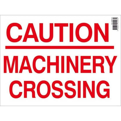 Caution Machinery Crossing Farm Sign