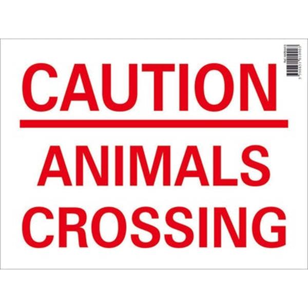 Caution Animals Crossing Farm Sign