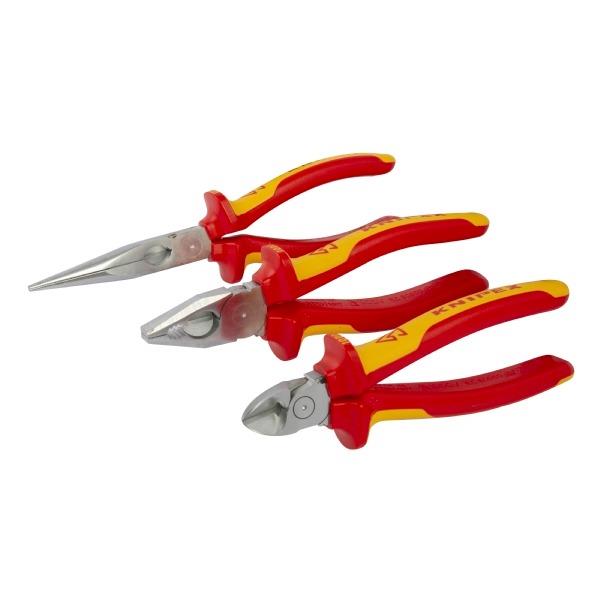 KNIPEX PLIERS VDE SET 3pc 00 20 12