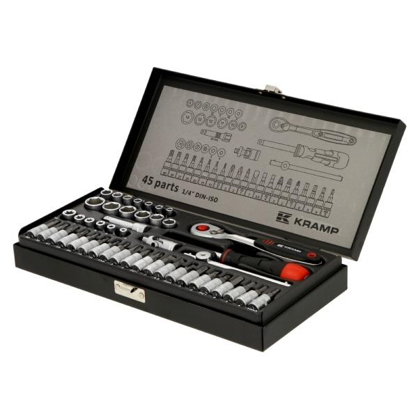 KRAMP Socket Set 1/4in 45pcs