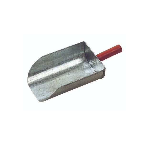 FEED SCOOP GALVANIZED FLAT 2LTR
