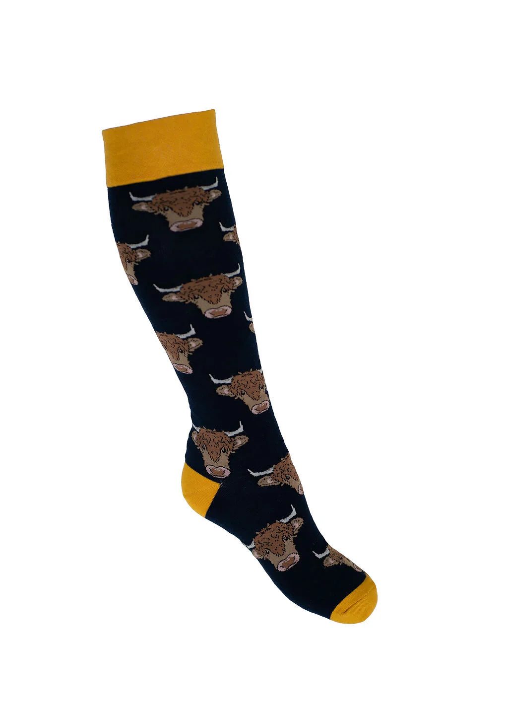 Highland Cow Welly Socks | Extra Long