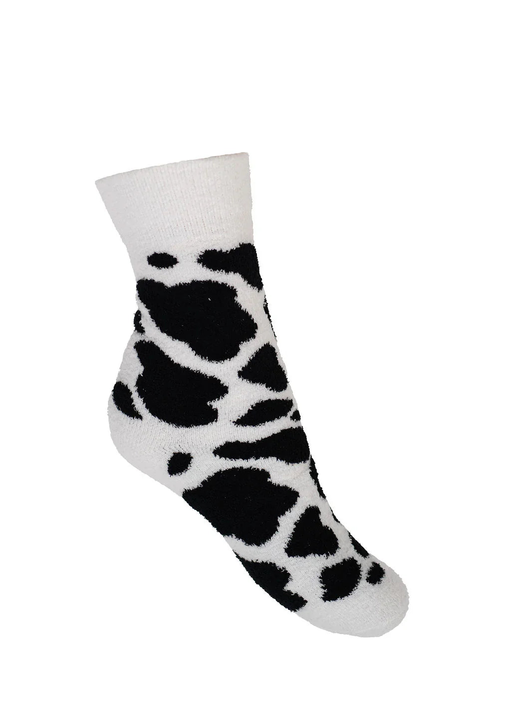 Black Cow Print Socks | Crew