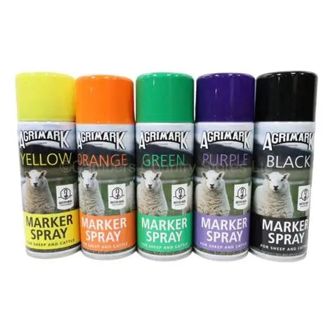 AGRIMARK MARKER SPRAY HIGH VISIBILITY WEATHER-RESISTANT AEROSOL MARKING SPRAY