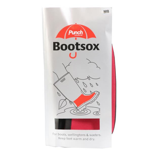 Y1716 – Punch Boot Sock – Red