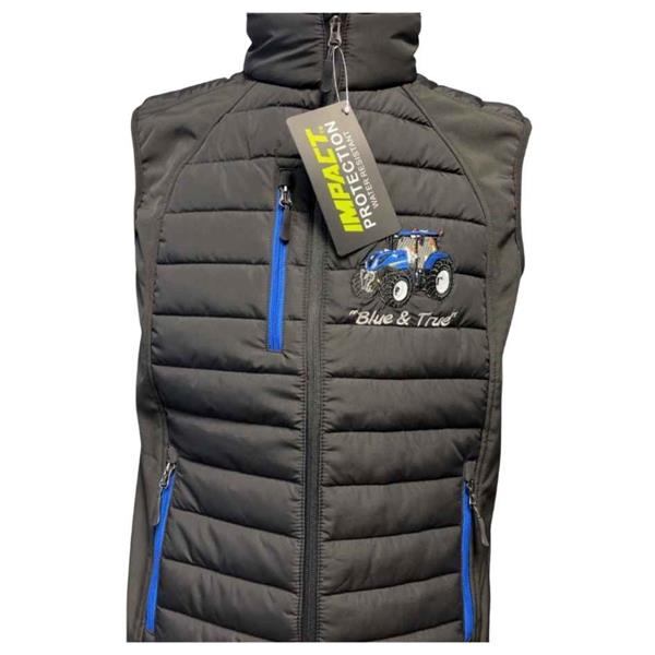 Kids Impact Hybrid Gilet Â€“ Blue Tractor &amp; Trailer