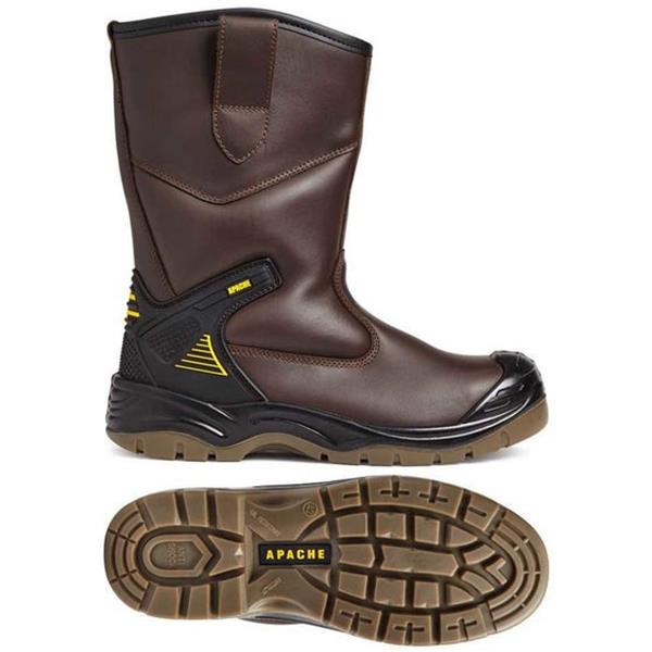 APACHE BROWN WATERPROOF RIGGER BOOT, S3