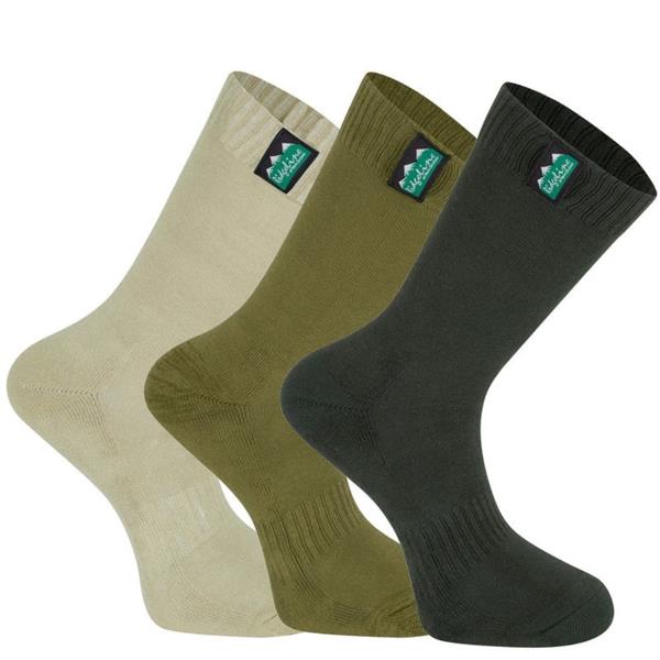 Cotton Work Socks Mid Length (Pack Of 3)