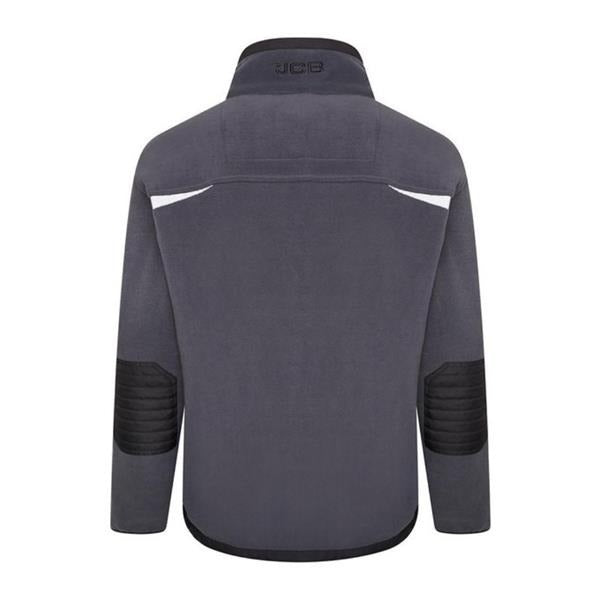 JCB Workwear Trade Fleece Jacket Full Zip Steel