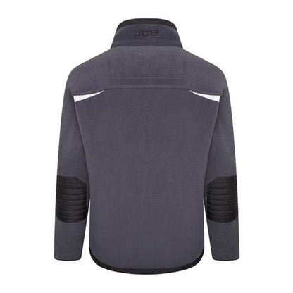 JCB Workwear Trade Fleece Jacket Full Zip Steel