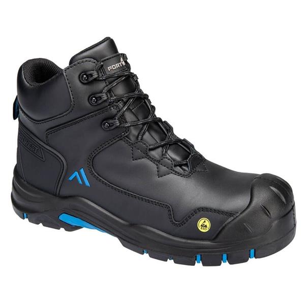 Composite Action Leather Mid Boot - Black/Blue