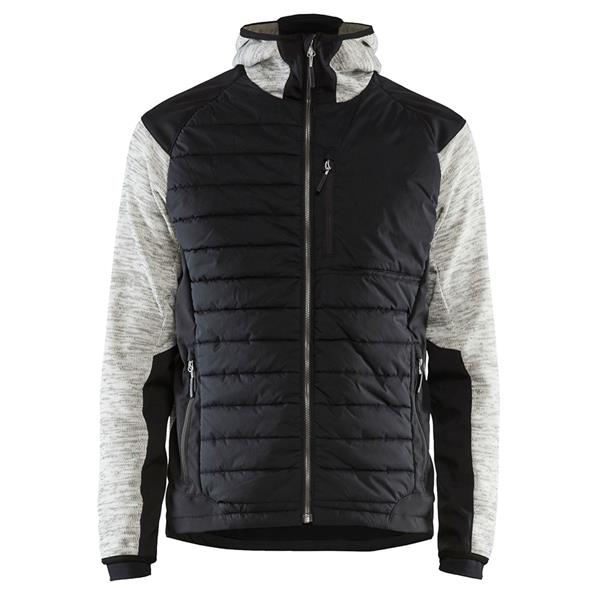BLAKLADER 59302117 Hybrid Jacket, Grey Melange/Black