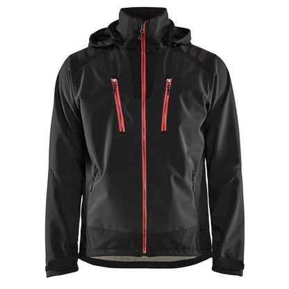 BLAKLADER 47492513 Softshell Jacket, Black/Red