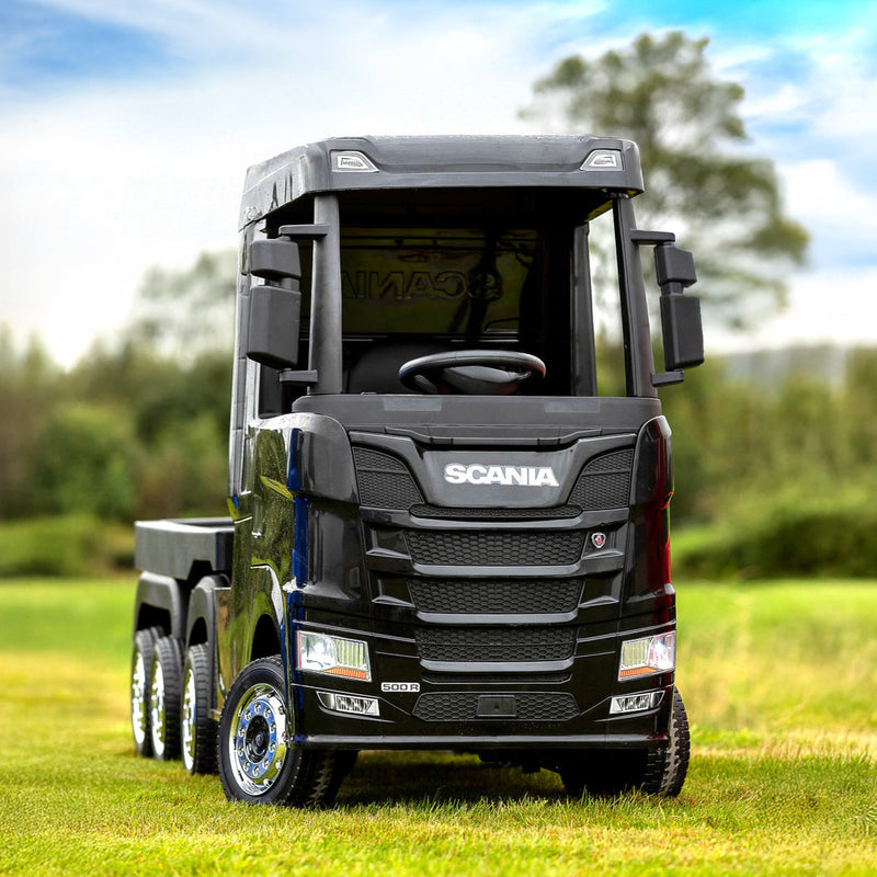 Official Scania Black 24v Ride-On Truck &amp; Trailer